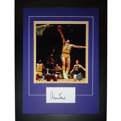 Jerry West Autographed Los Angeles Lakers "Signature Series" Frame
