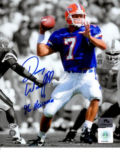 Danny Wuerffel Autographed Florida Gators (Spotlight) 8x10 Photo w/ "96 Heisman"