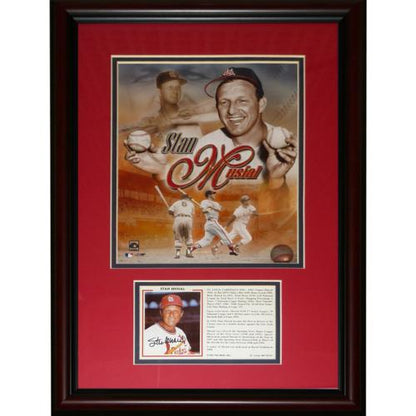 Stan Musial Autographed St. Louis Cardinals (Collage) "Signature Series" Frame