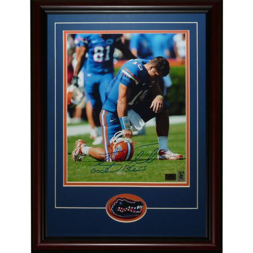 Tim Tebow Autographed Florida Gators (Tebowing) Deluxe Framed 11x14 Photo - Tebow Holo